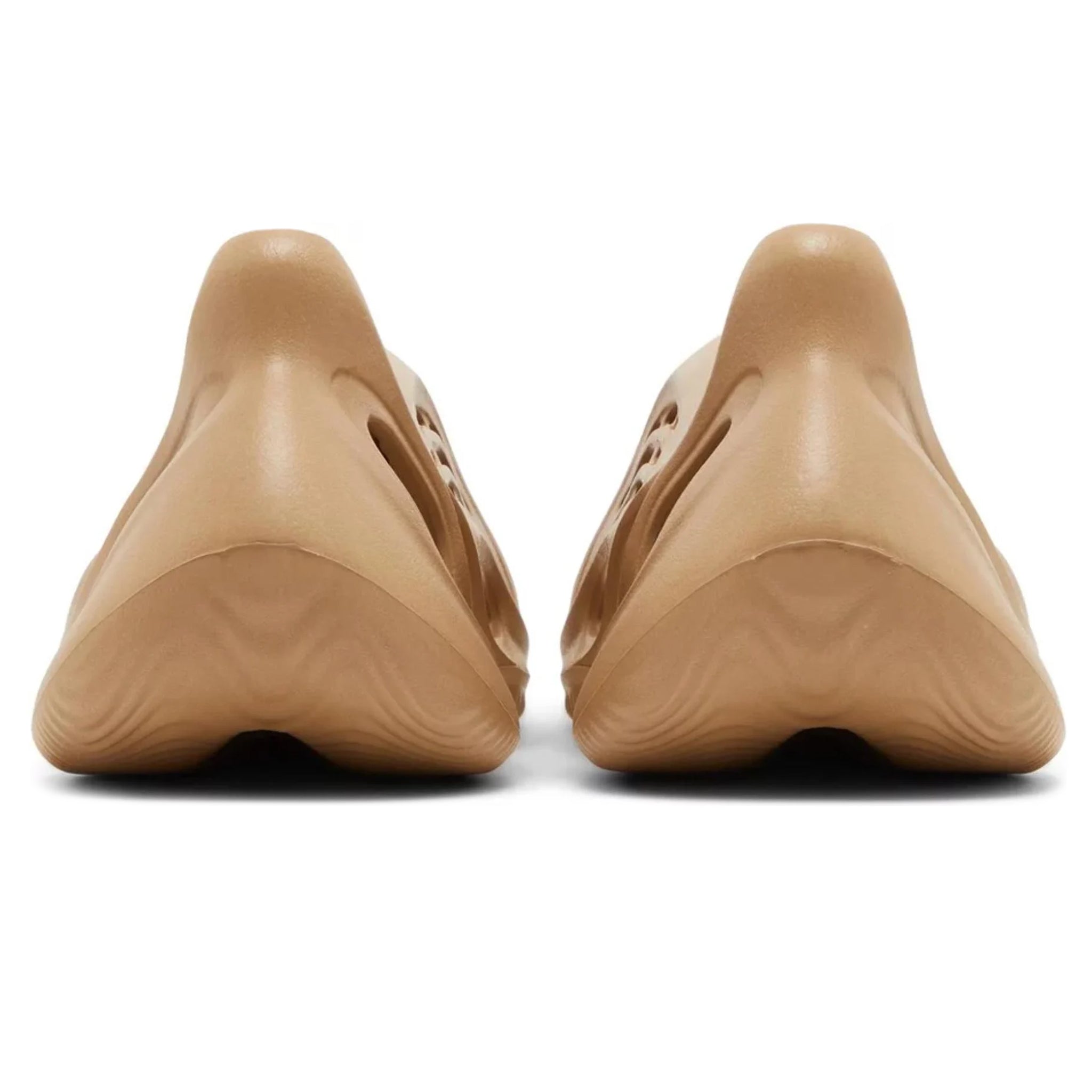 Heel view of Adidas Yeezy Foam RNNR Clay Taupe GV6842